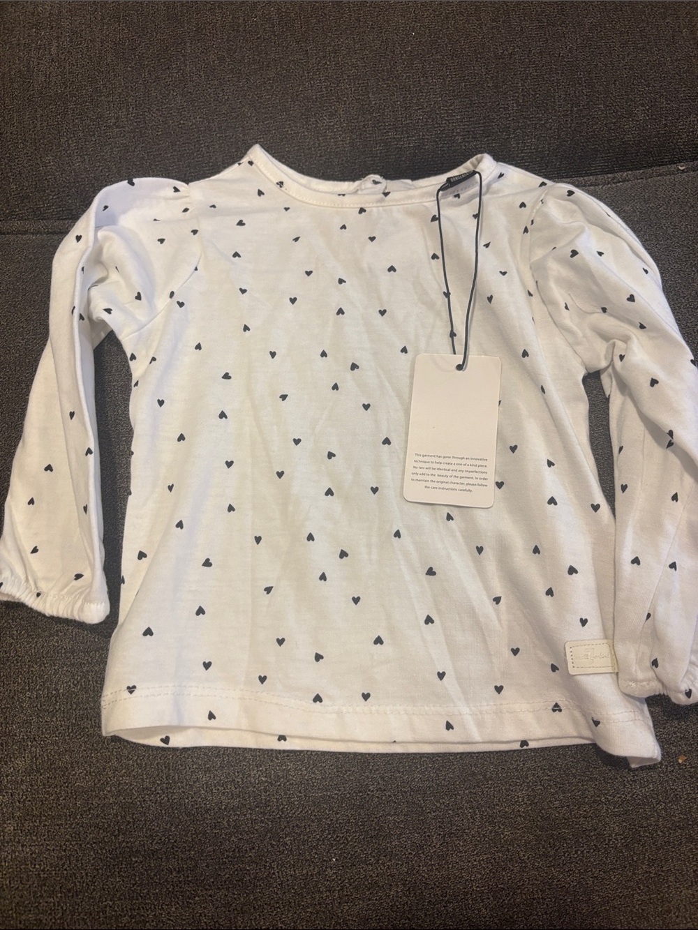 New - Girls 7 for all Mankind Long Sleeve Shirt - 18 months